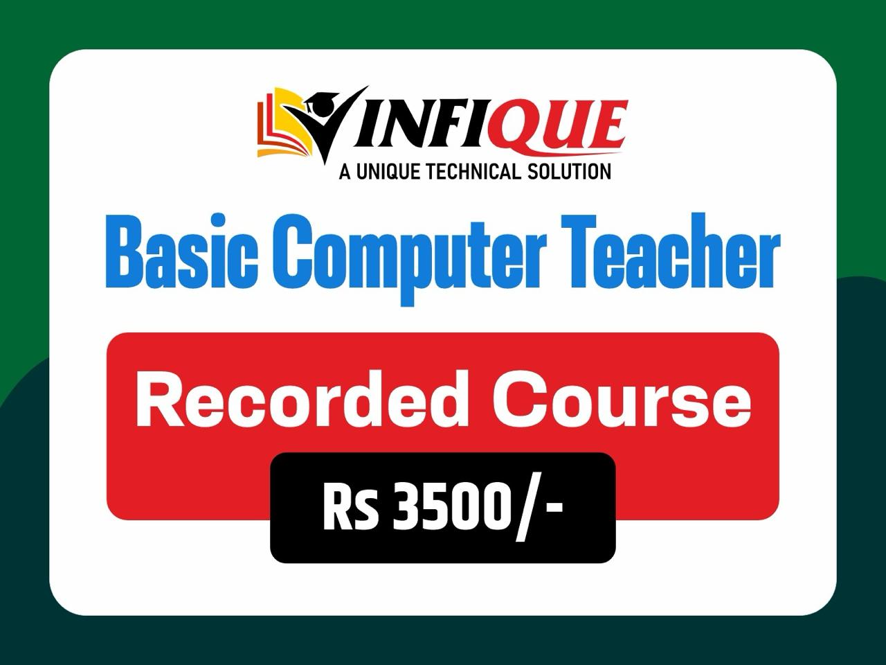 Basic Computer Teacher Recorded Course